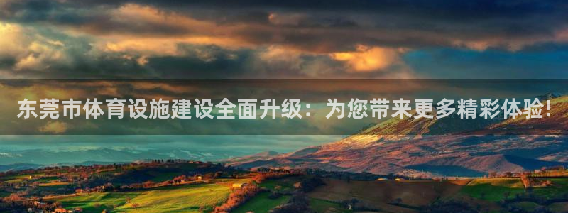 意昂4娱乐是那个系列的台子：东莞市体育设施建设全面升