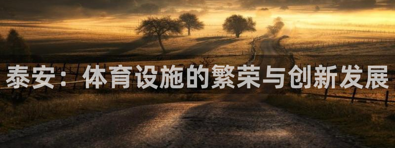 意昂4集团官网首页网址：泰安：体育设施的繁荣与创新发